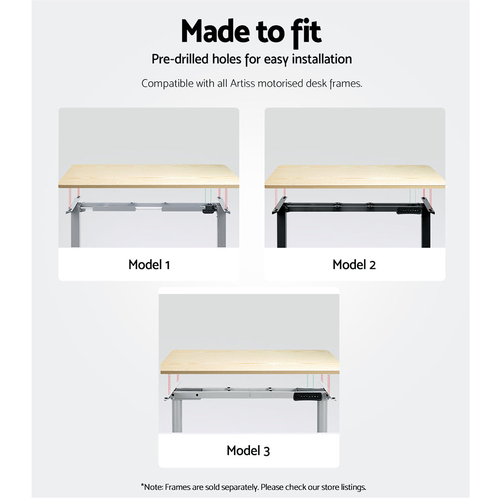 Artiss Standing Desk Top White Oak 120CM-6