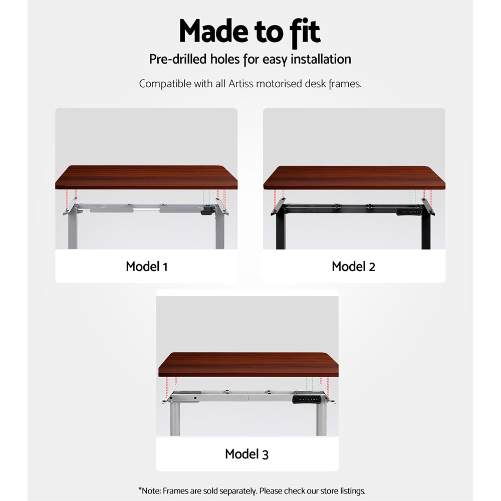 Artiss Standing Desk Top Walnut 120CM-6