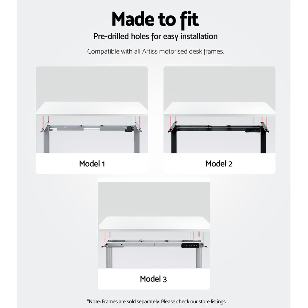 Artiss Standing Desk Top White 120CM-6