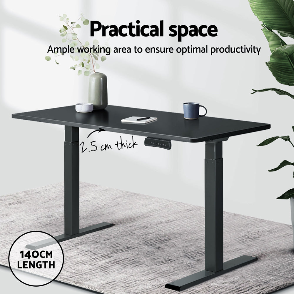 Artiss Standing Desk Top Black 140CM-4