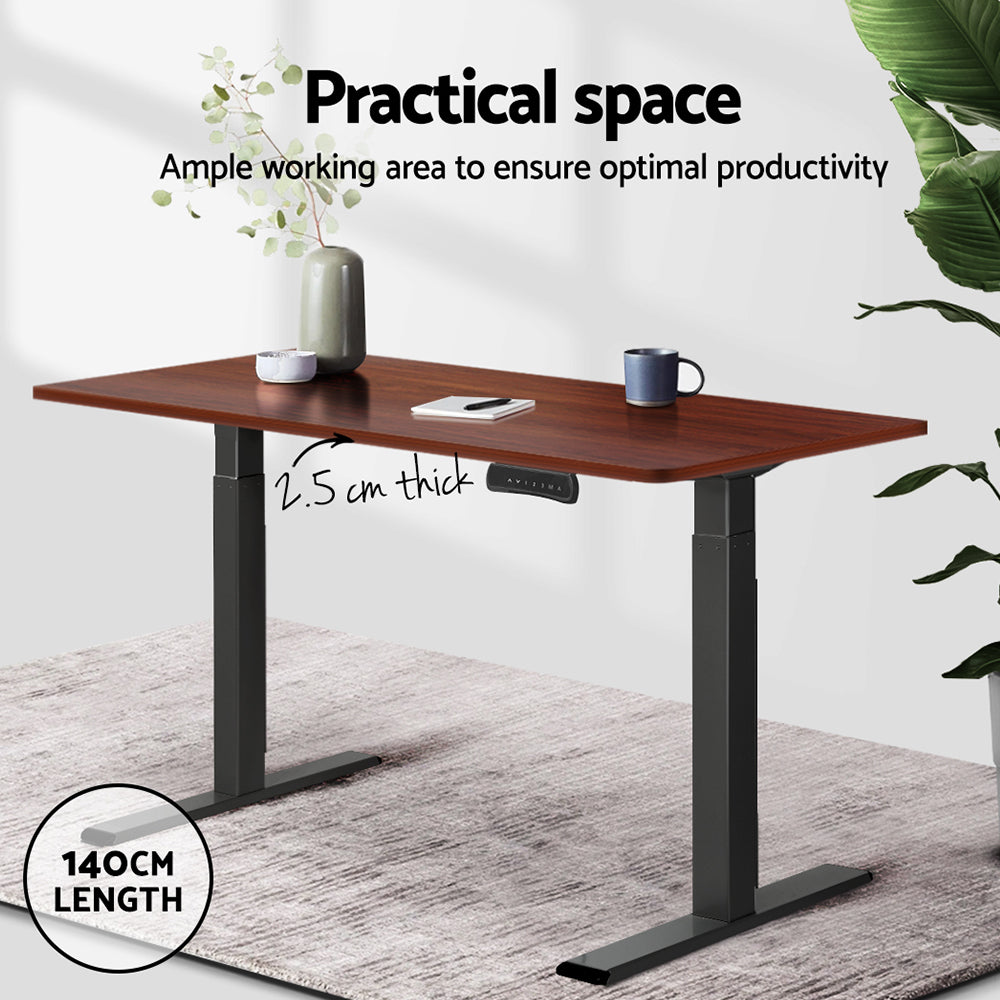 Artiss Standing Desk Top Walnut 140CM-4