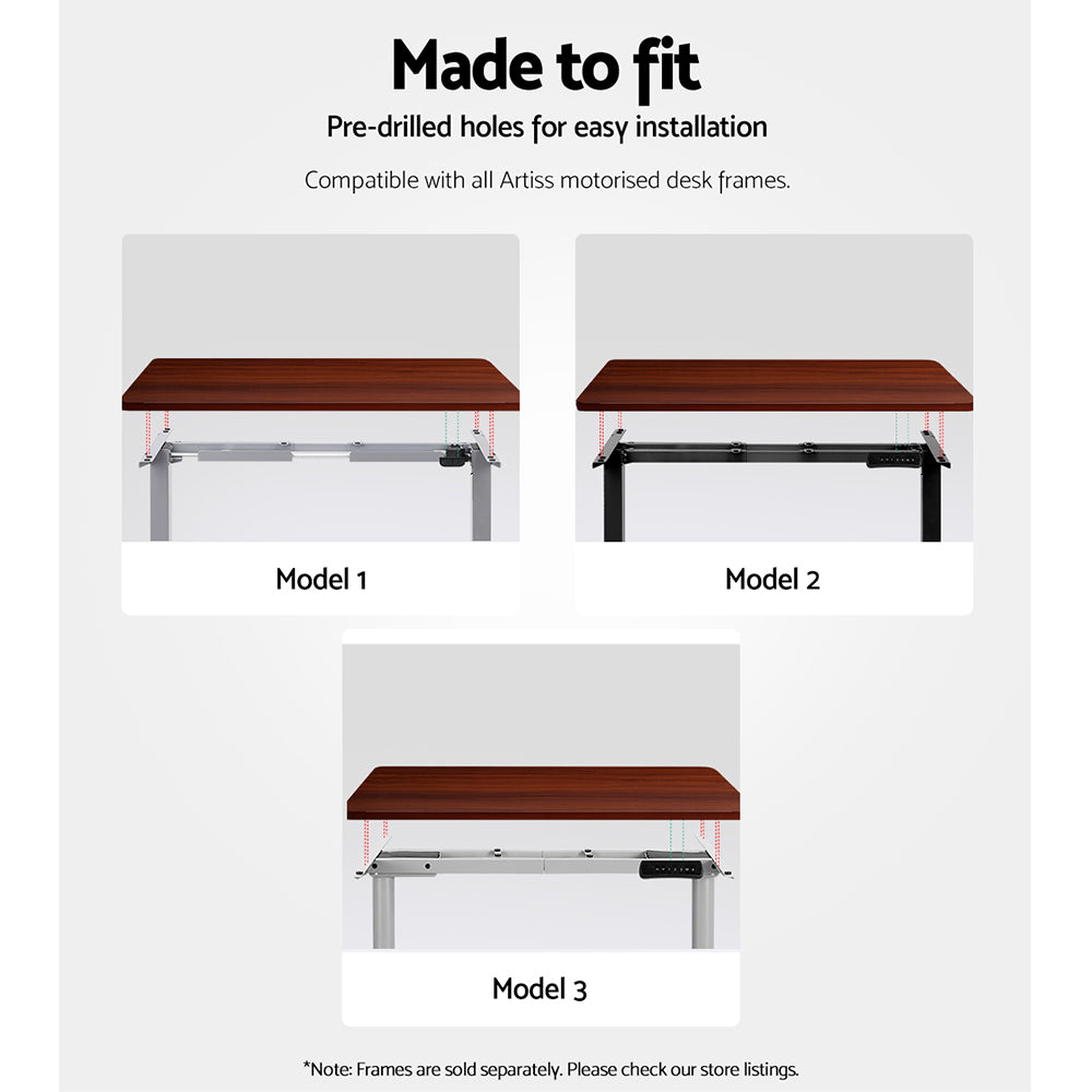 Artiss Standing Desk Top Walnut 140CM-6