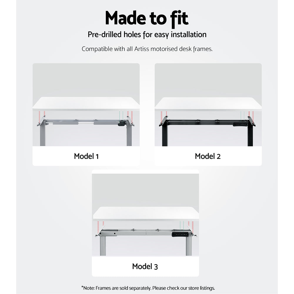 Artiss Standing Desk Top White 140CM-6