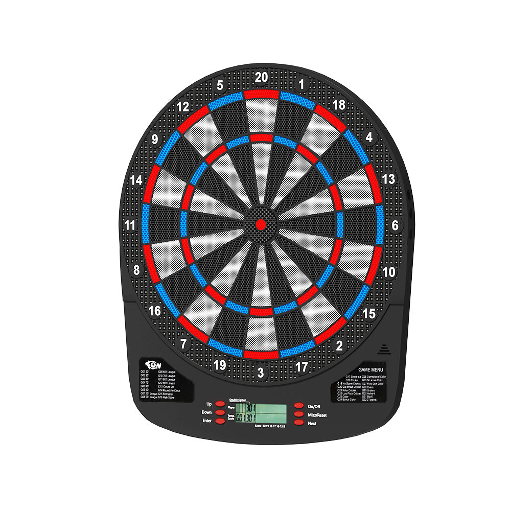 13.5" Dartboard Dart Board with Soft Tip Darts Electronic Scorer 32 Games-0