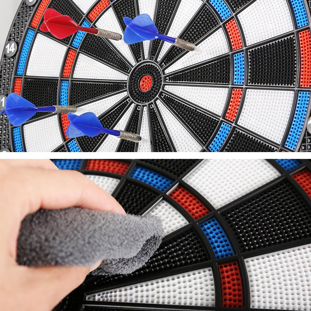 13.5" Dartboard Dart Board with Soft Tip Darts Electronic Scorer 32 Games-3