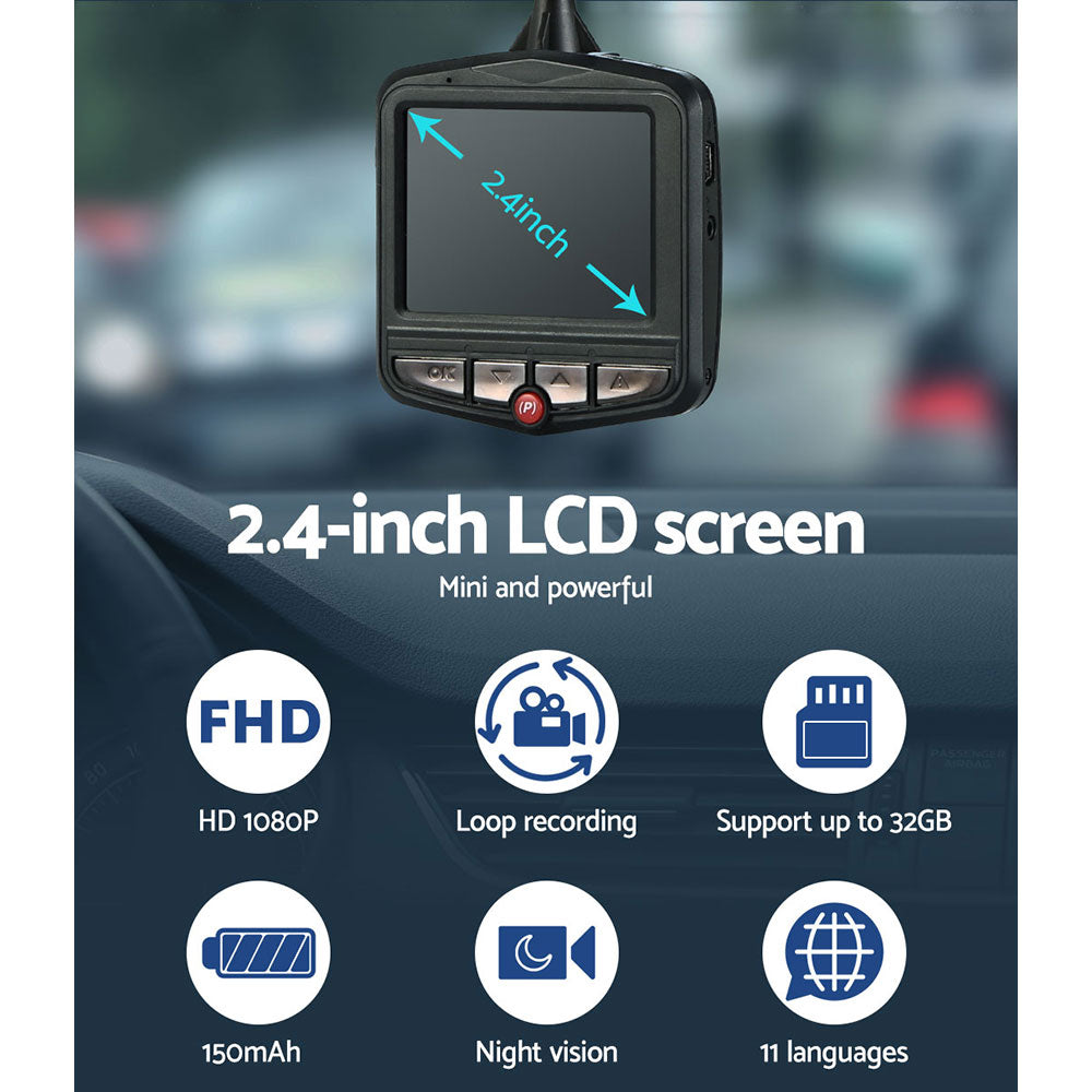 UL-tech Dash Camera 1080P 2.4" Front View,UL-tech Dash Camera 1080P 2.4" Front View Cam Car Video Recorder Night Vision-7