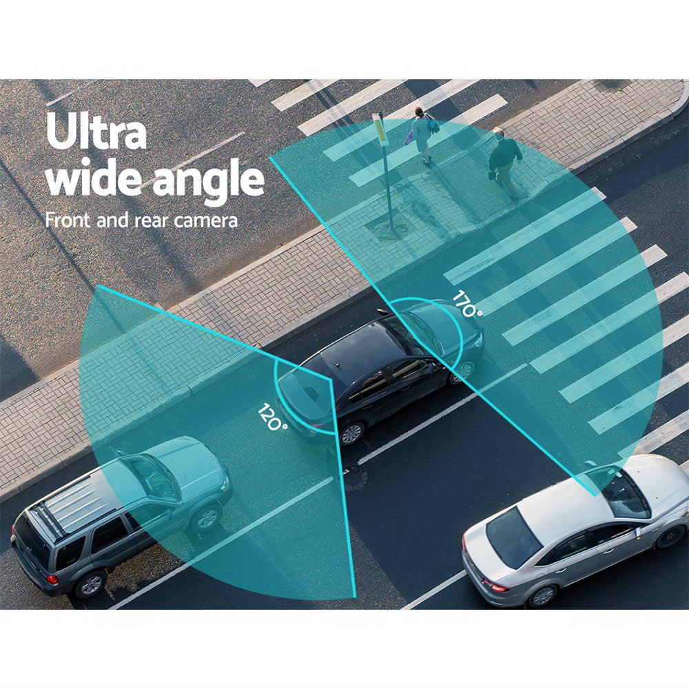 UL-tech Dash Camera 1080P 4" Front Rear Cam,UL-tech Dash Camera 1080P 4" Front Rear View Dual Cam Car DVR Reverse Recorder-5