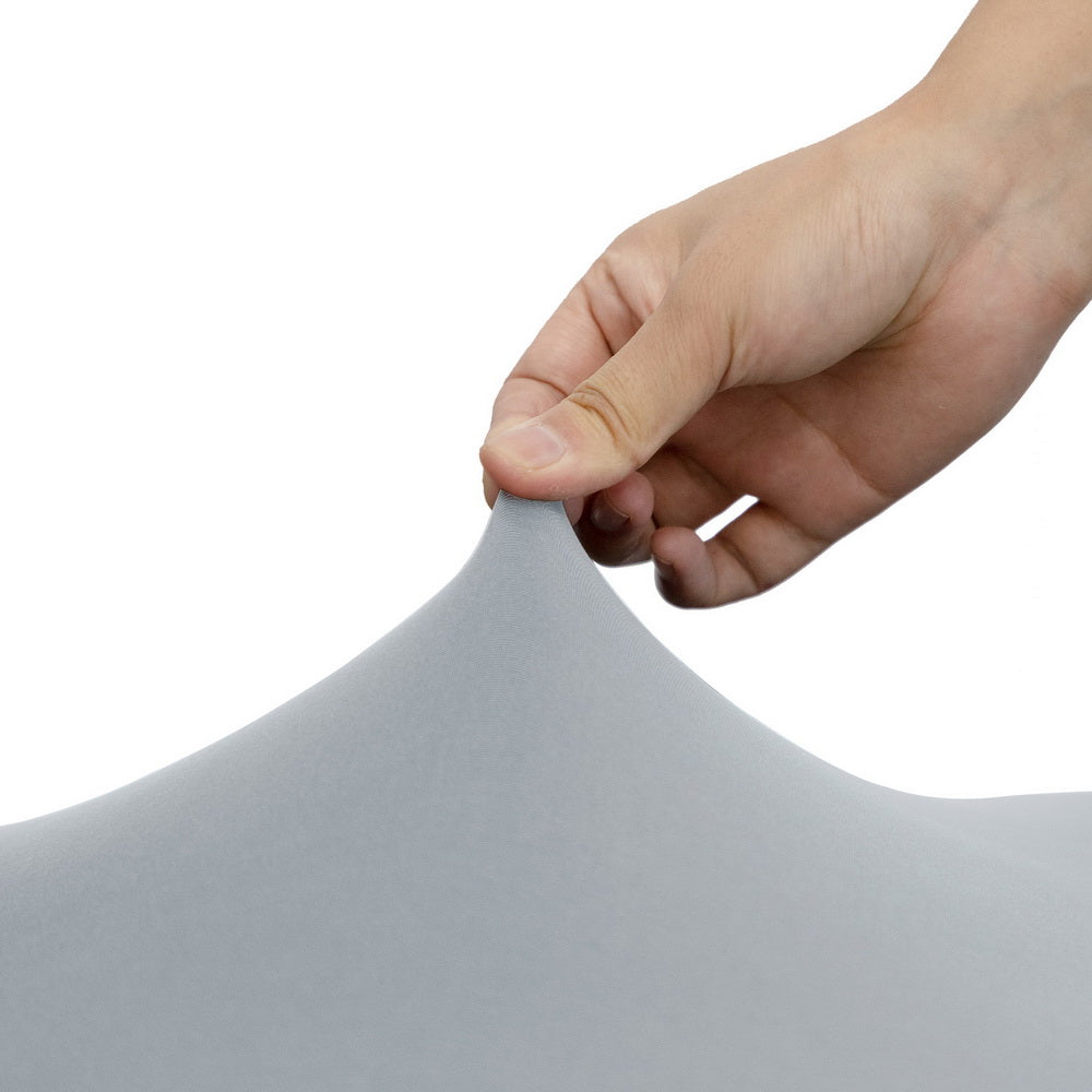 Artiss Dining Chair Covers 4x Slipcovers Spandex Stretch Banquet Wedding Grey-2