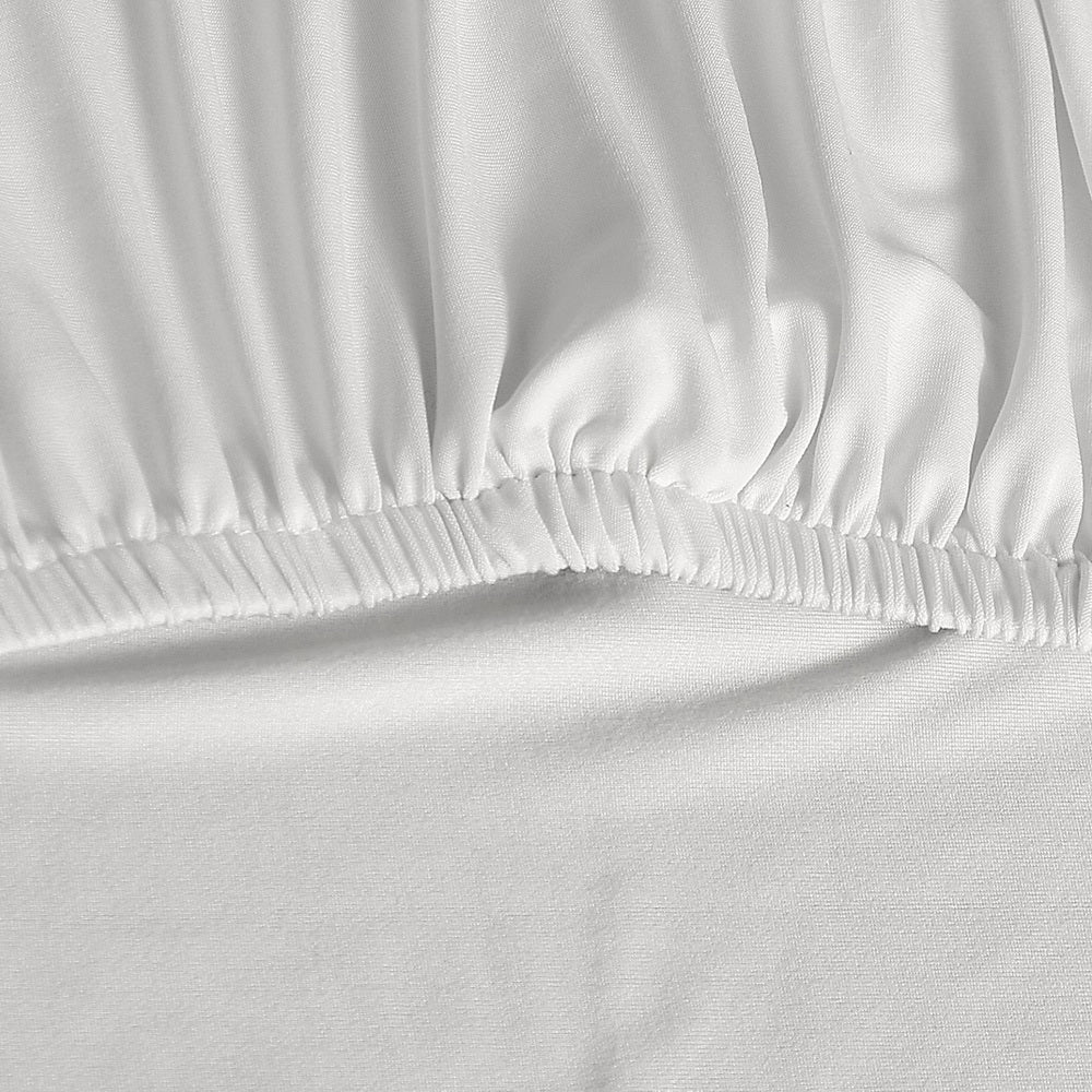 Artiss Dining Chair Covers 4x Slipcovers Spandex Stretch Banquet Wedding White-3