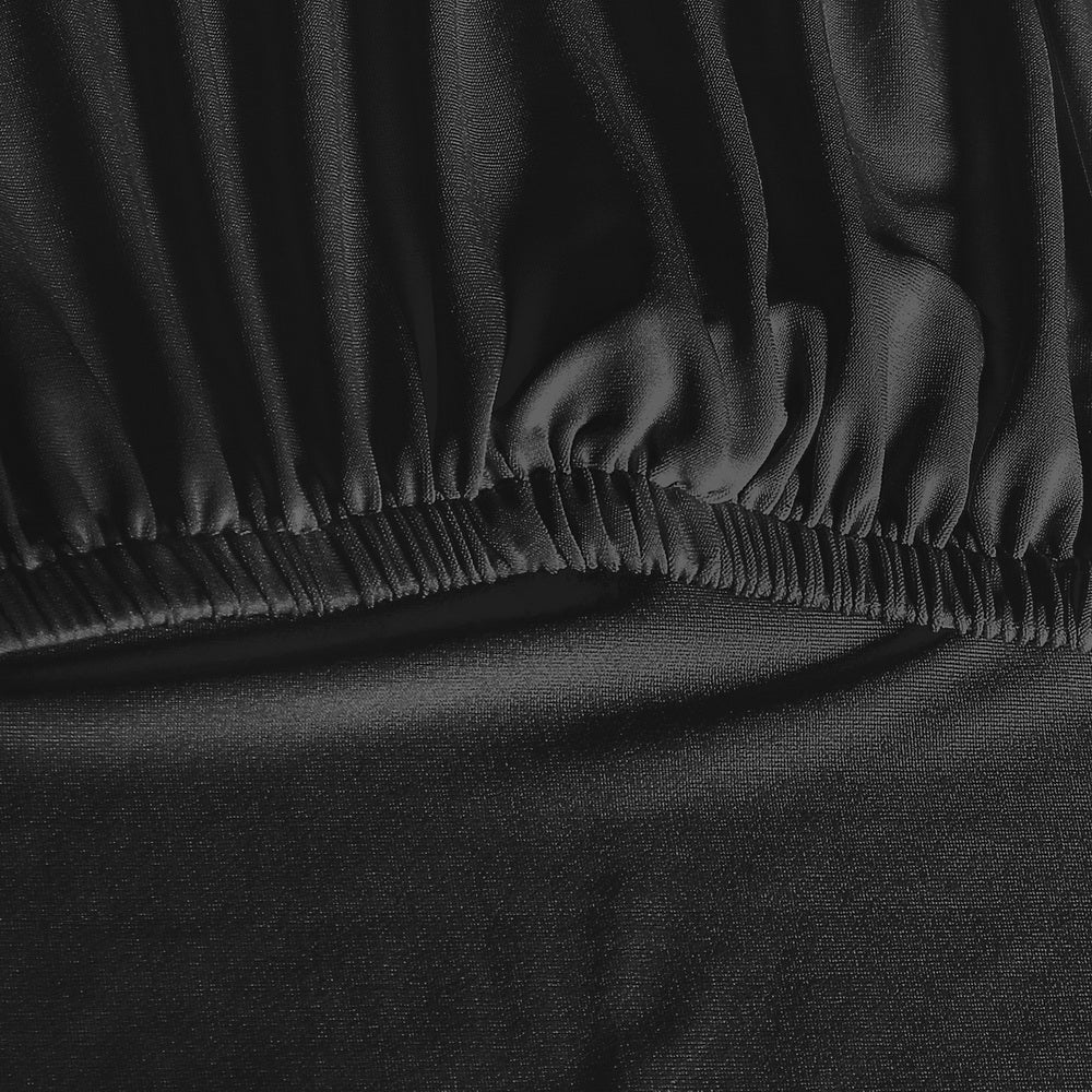 Artiss Dining Chair Covers 6x Slipcovers Spandex Stretch Banquet Wedding Black-3