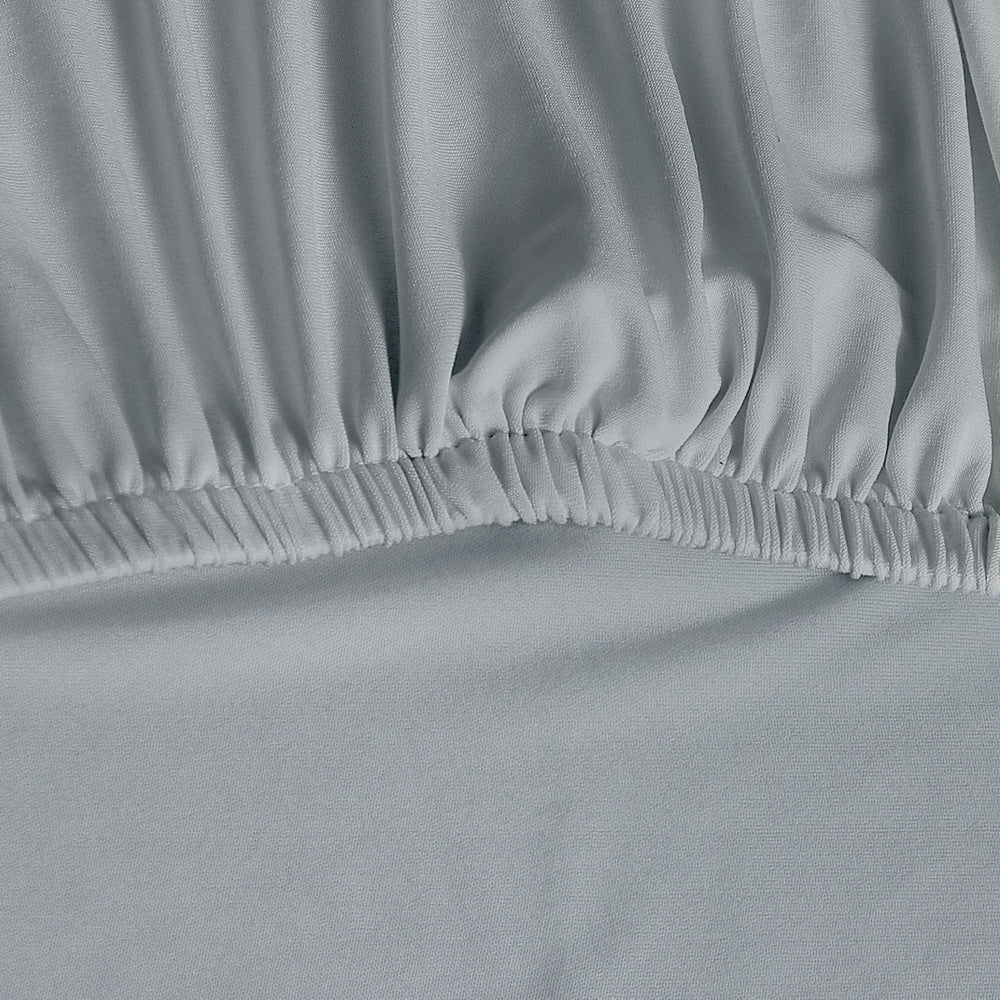 Artiss Dining Chair Covers 6x Slipcovers Spandex Stretch Banquet Wedding Grey-3