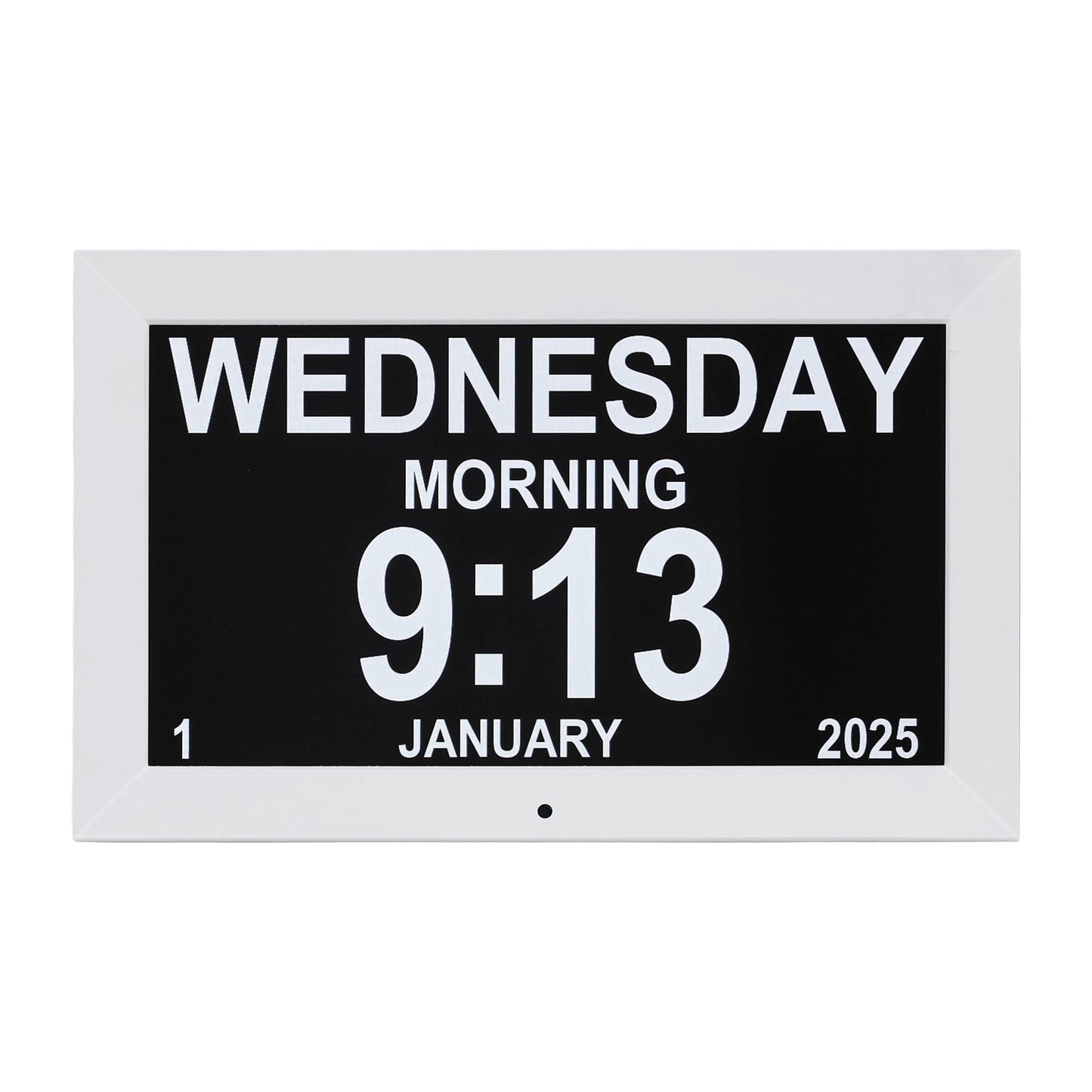 Artiss 10" Digital Day Clock Alarm Calendar Dementia Date Week Desk Clocks White-3