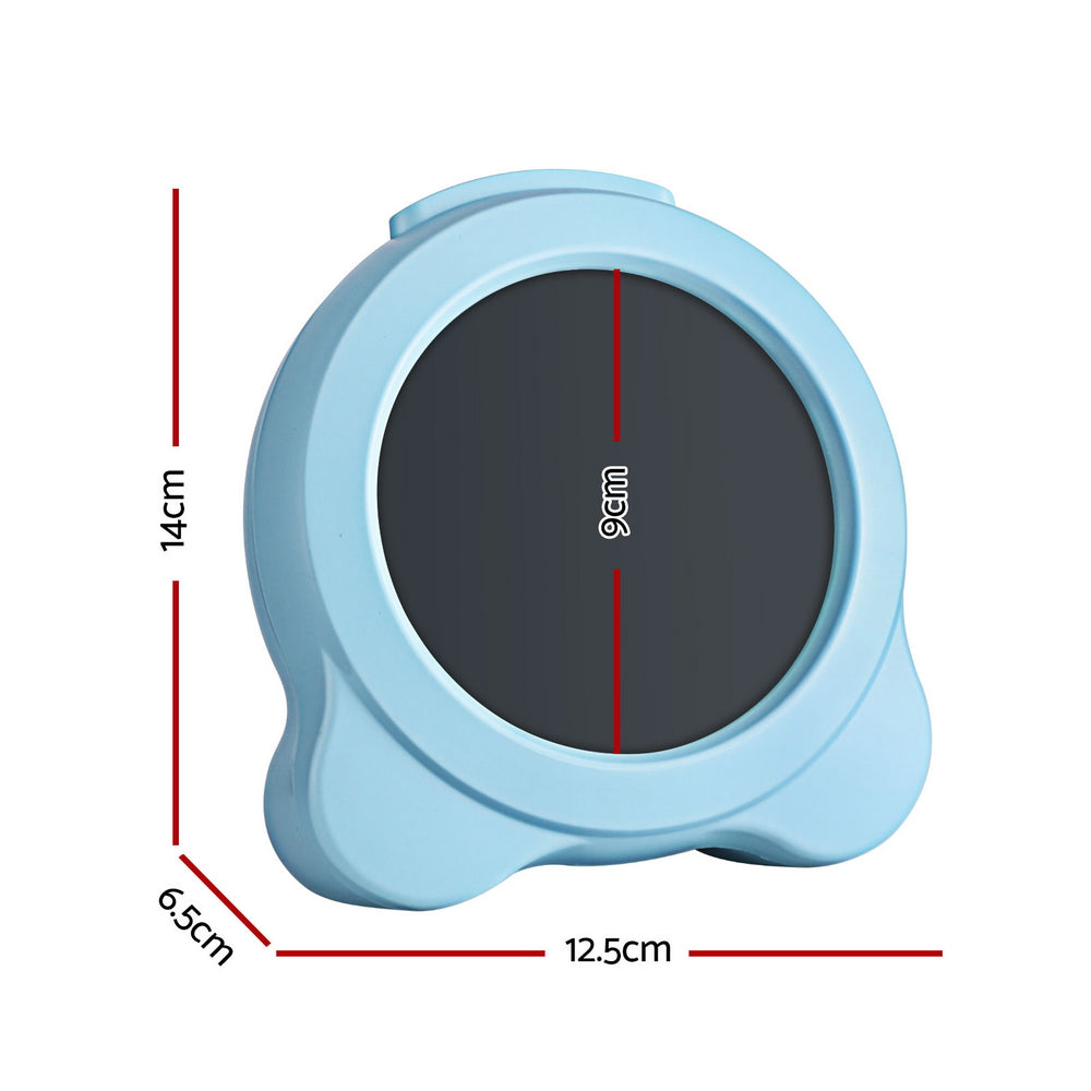 Artiss 3.8" Digital Day Clock Calendar Alarm LCD Display Blue-1