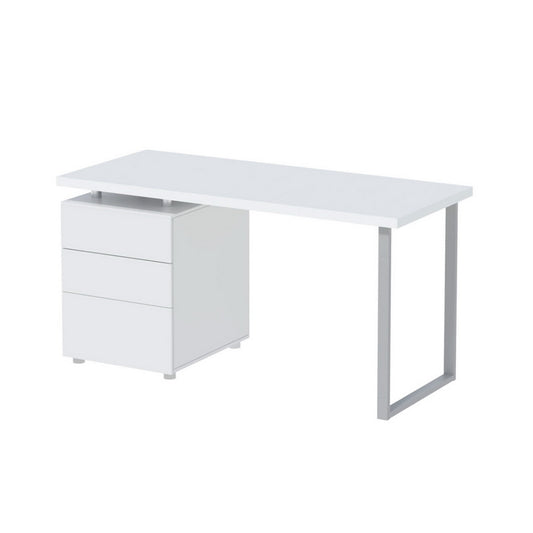 Artiss Computer Desk Drawer White 140CM-0