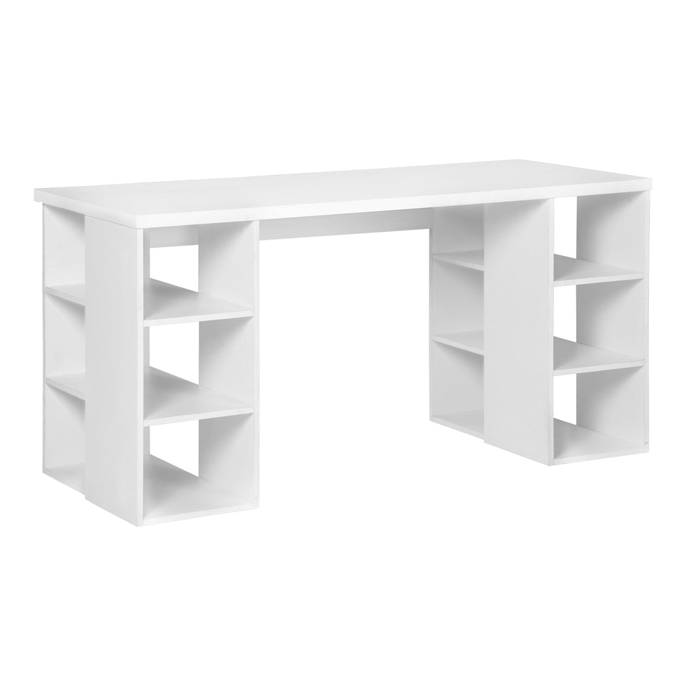 Artiss Computer Desk Bookshelf White 150CM-0