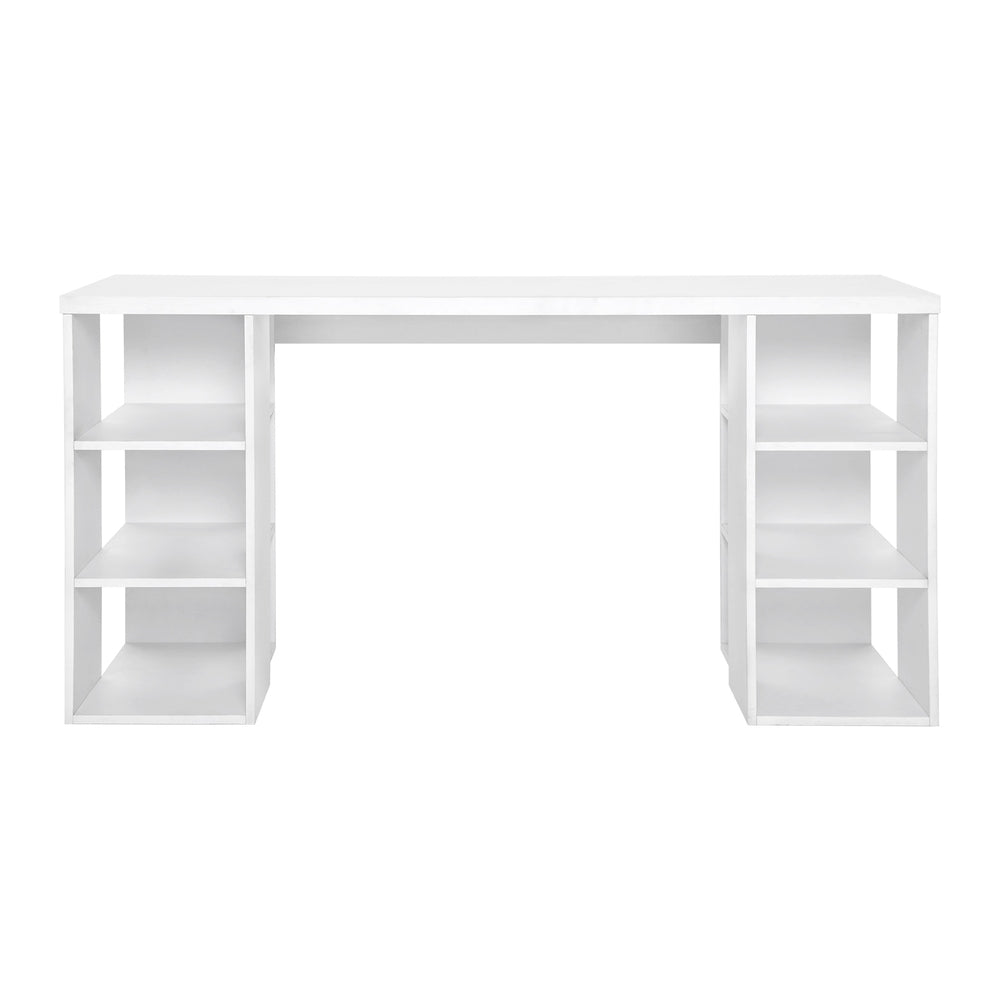 Artiss Computer Desk Bookshelf White 150CM-2