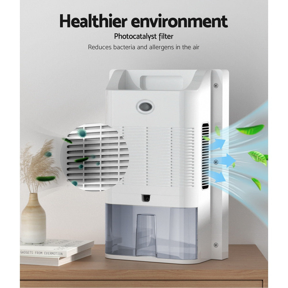 Devanti Dehumidifier 2L Air Purifier White-4