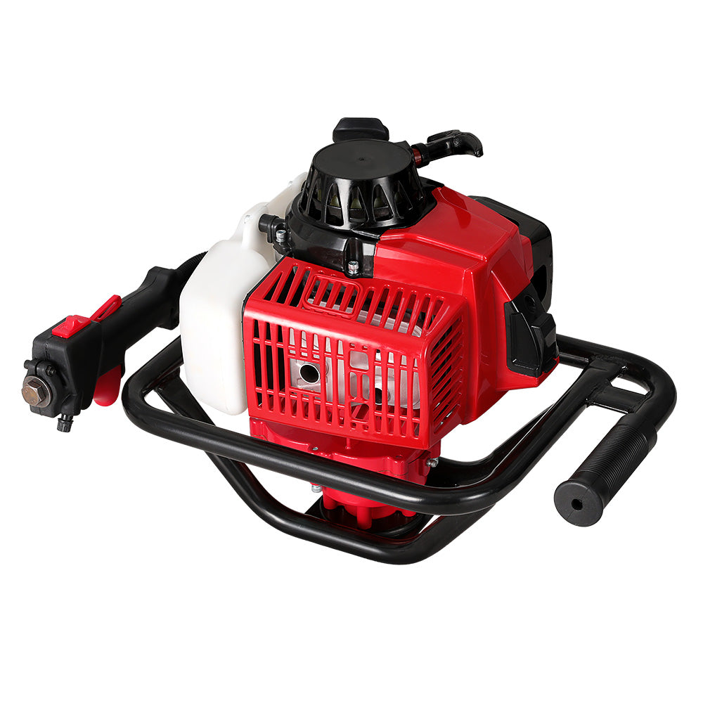 Giantz 92CC Post Hole Digger Motor Only Engine Petrol Red-0