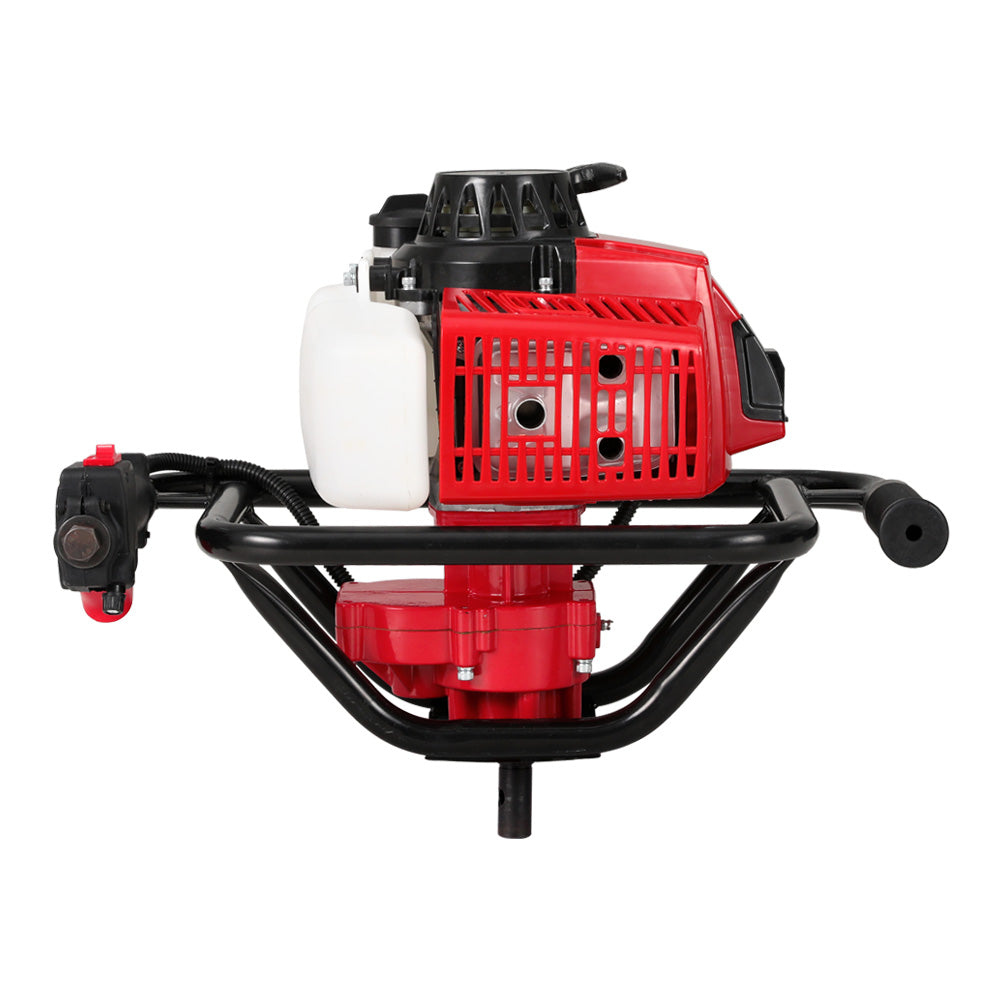 Giantz 92CC Post Hole Digger Motor Only Engine Petrol Red-2