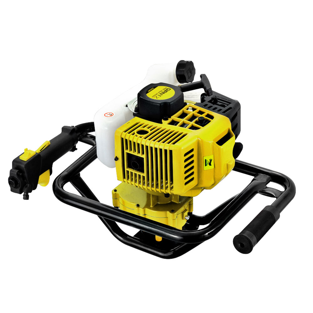 Giantz 92CC Post Hole Digger Motor Only Petrol Engine Yellow-0