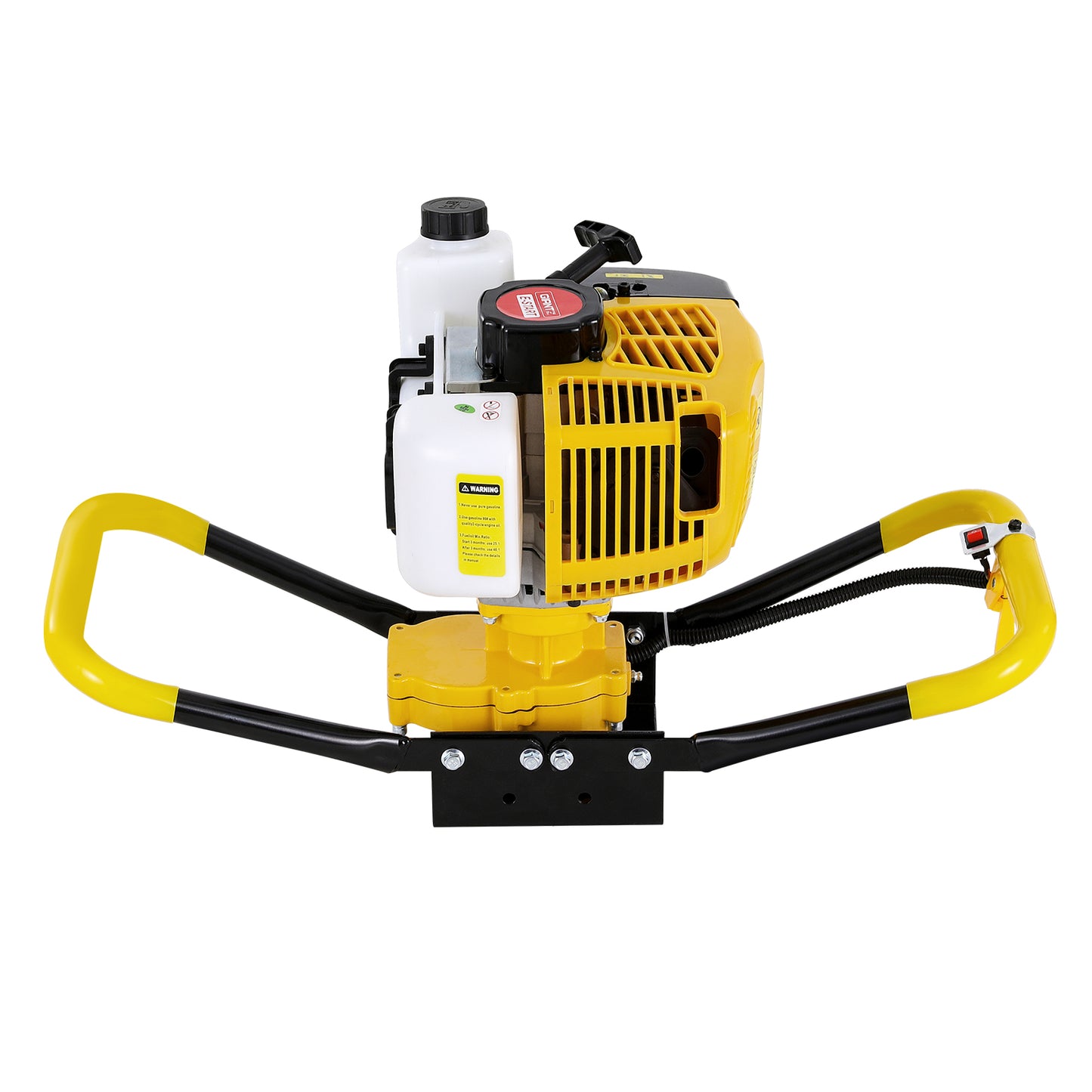 Giantz 74CC Post Hole Digger Motor Only Petrol Engine Yellow-2