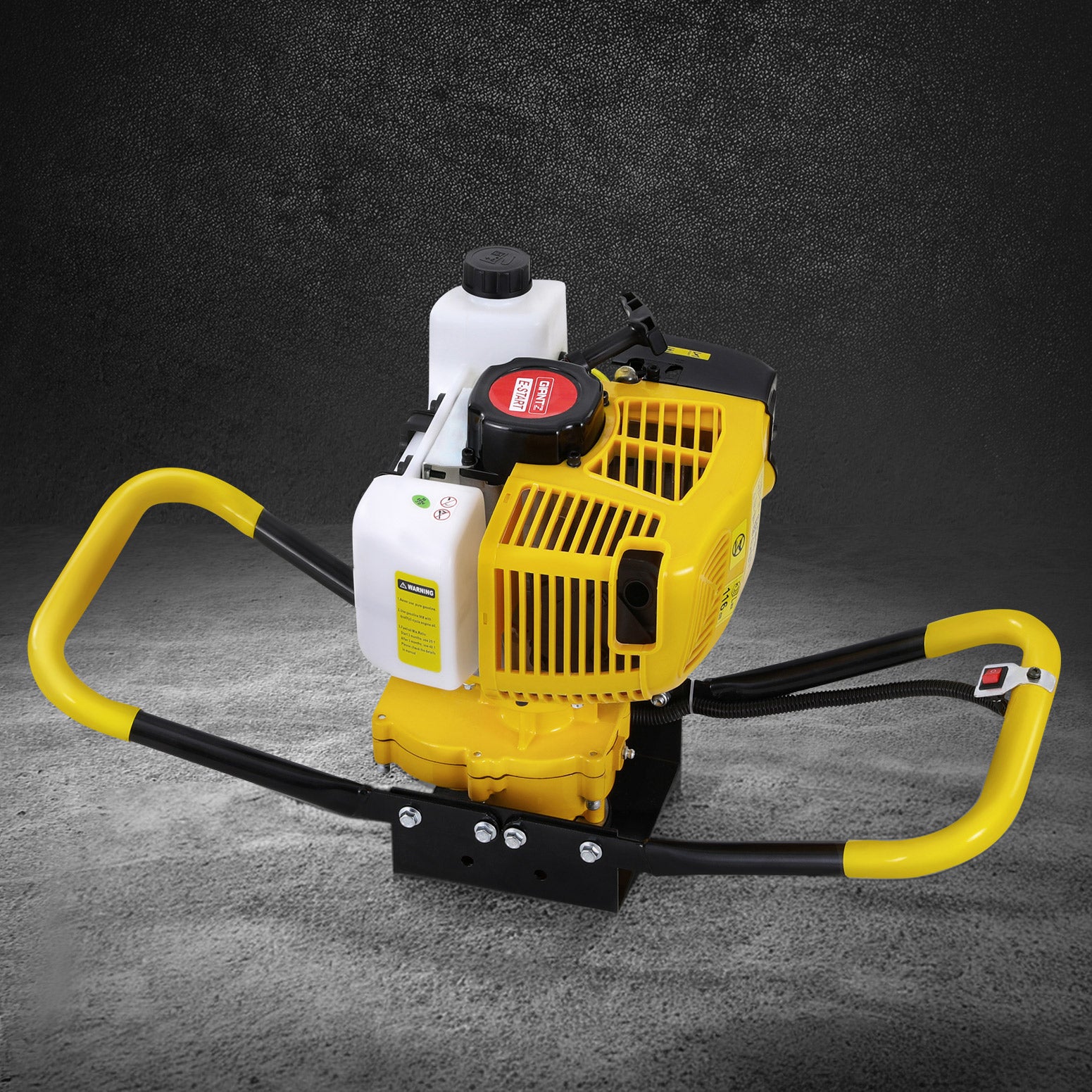 Giantz 74CC Post Hole Digger Motor Only Petrol Engine Yellow-6