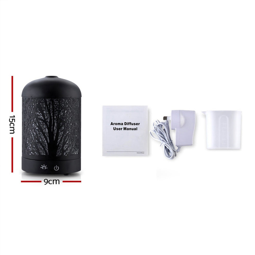 Devanti Aroma Diffuser Aromatherapy Black 160ml-2