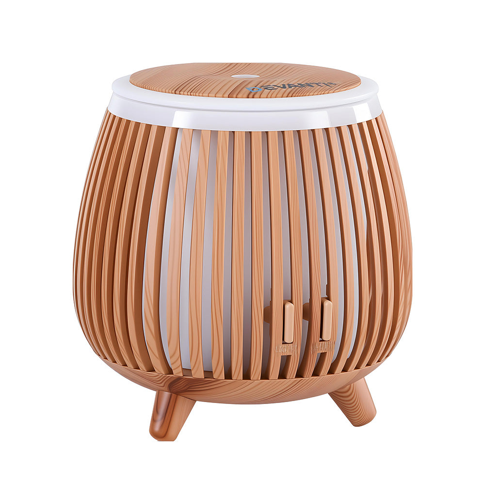 Devanti Ultrasonic Aroma Diffuser Aromatherapy 140ml LED Lights Iron Humidifier Forest Deep Wood-2
