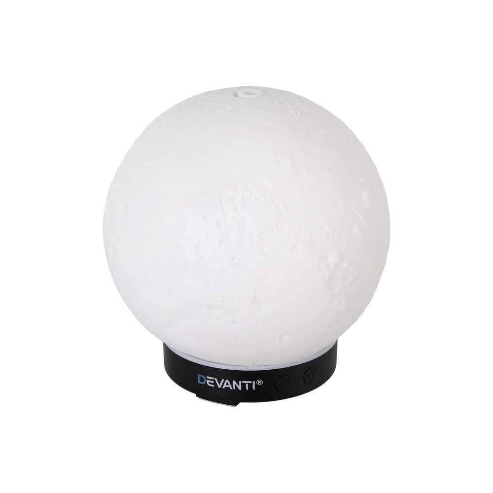 Devanti Ultrasonic Aroma Diffuser Aromatherapy Moon Lamp 100ml-3