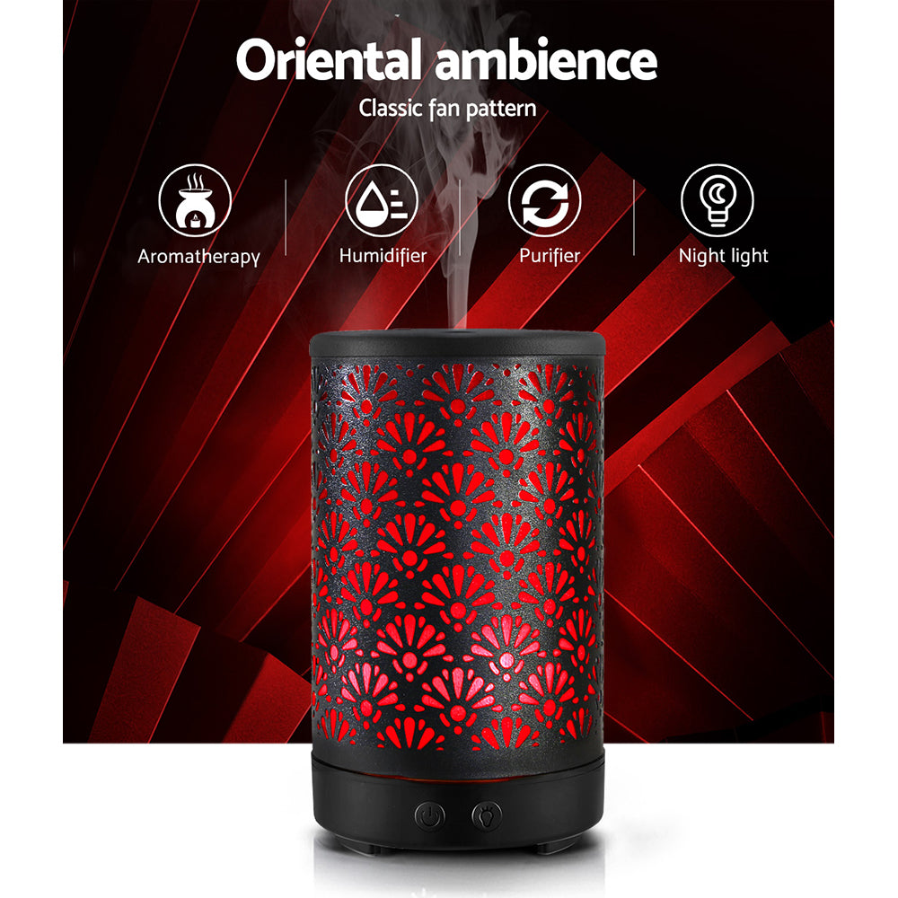 Devanti Aroma Diffuser Aromatherapy Black 100ml-3