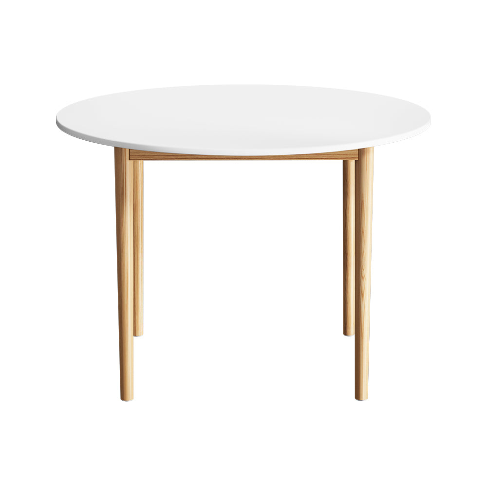 Artiss Dining Table Round White 108CM Diameter Demi-0