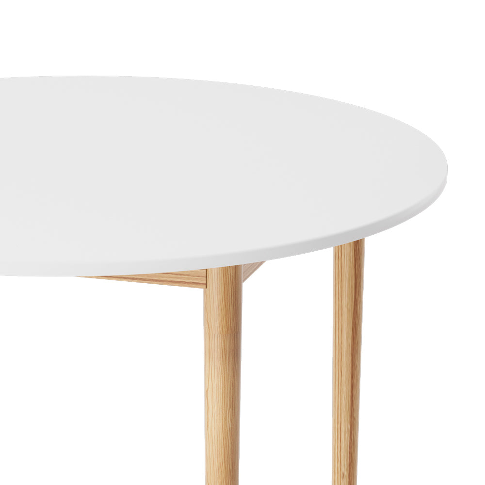 Artiss Dining Table Round White 108CM Diameter Demi-2