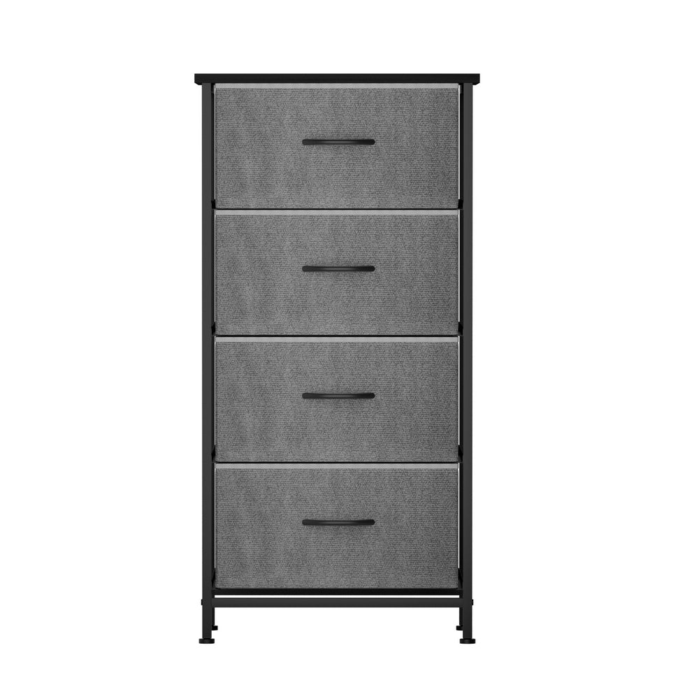 Artiss Chest of 4 Drawers Storage Dresser Tallboy Grey-4