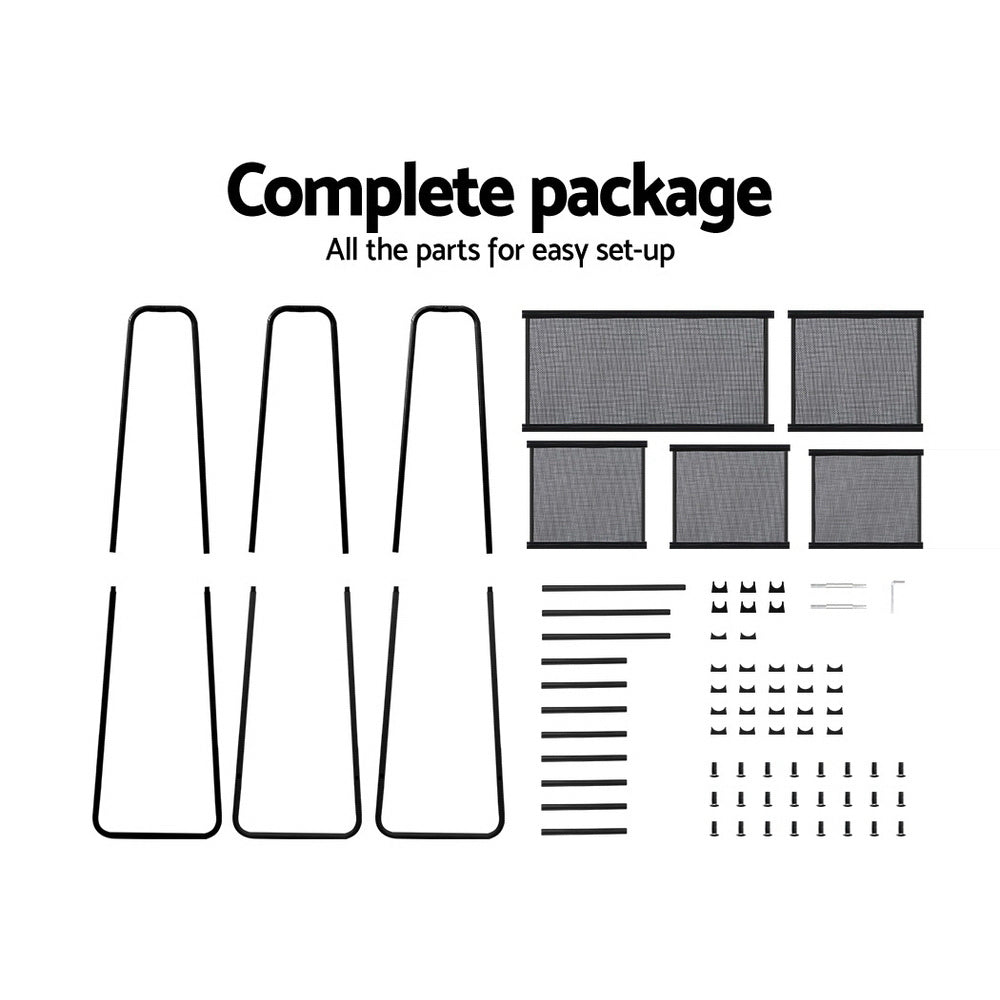 Artiss Wardrobe Clothes Rack Airer Coat Stand Closet 150cm-7