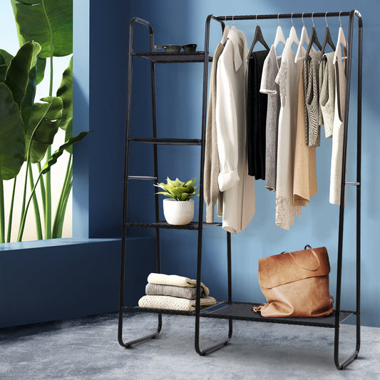 Artiss Wardrobe Clothes Rack Airer Coat Stand Closet 150cm-0