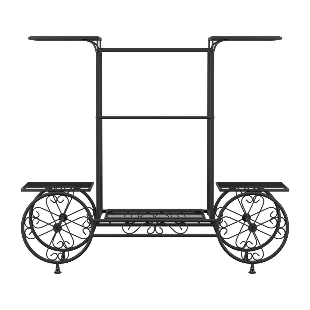 Artiss Plant Stand 6 Tier Iron 4 Wheeler-2