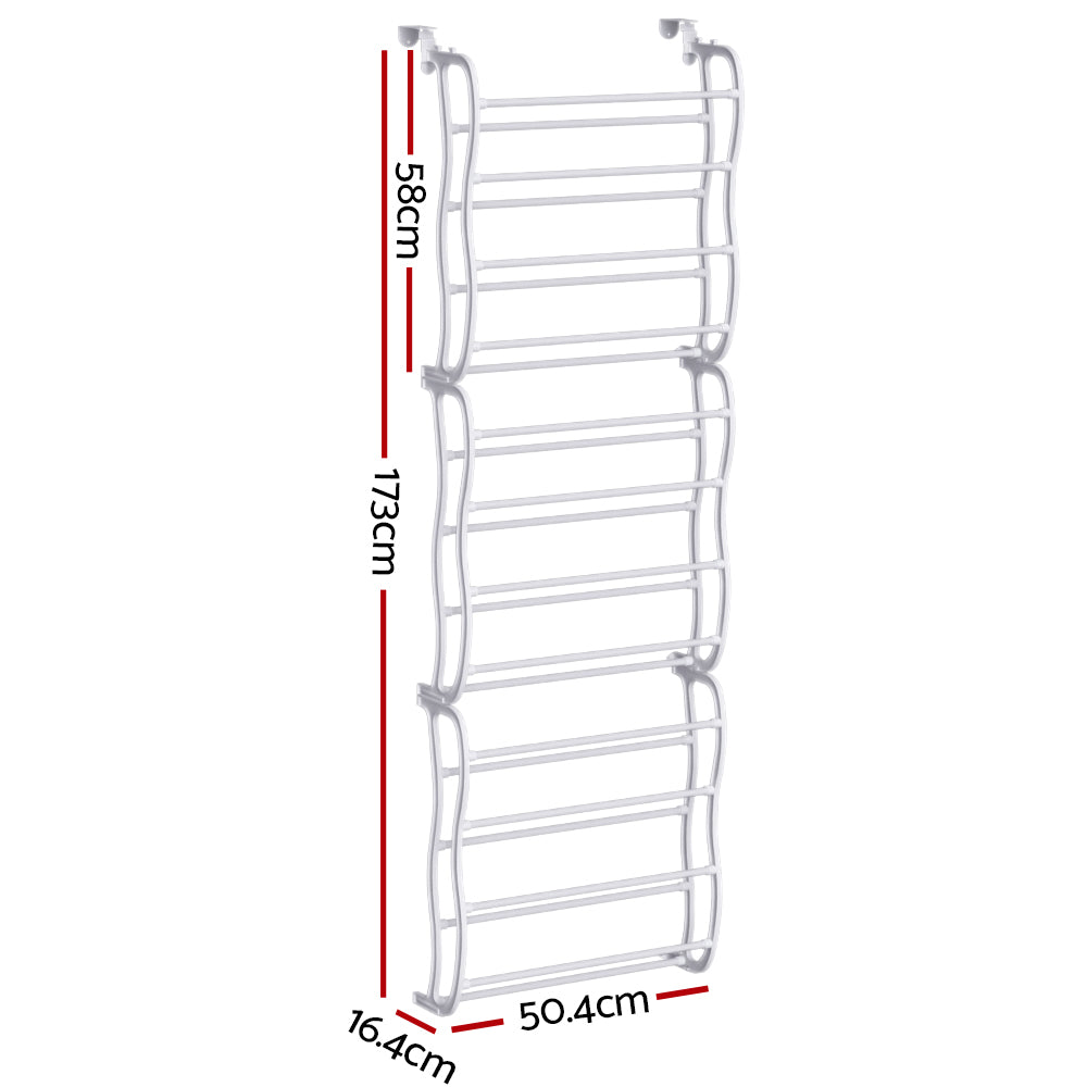 Artiss Shoe Rack Hanging Over Door Organiser 24 Pairs Eric-1