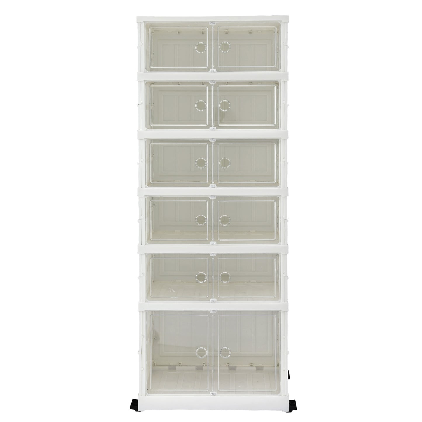 Artiss Foldable Shoe Storage Box 6 Tier 12 Pairs Entryway