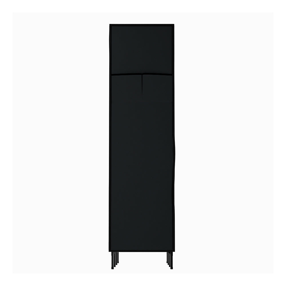 Artiss Large Portable Clothes Closet Wardrobe with Shelf Black-3