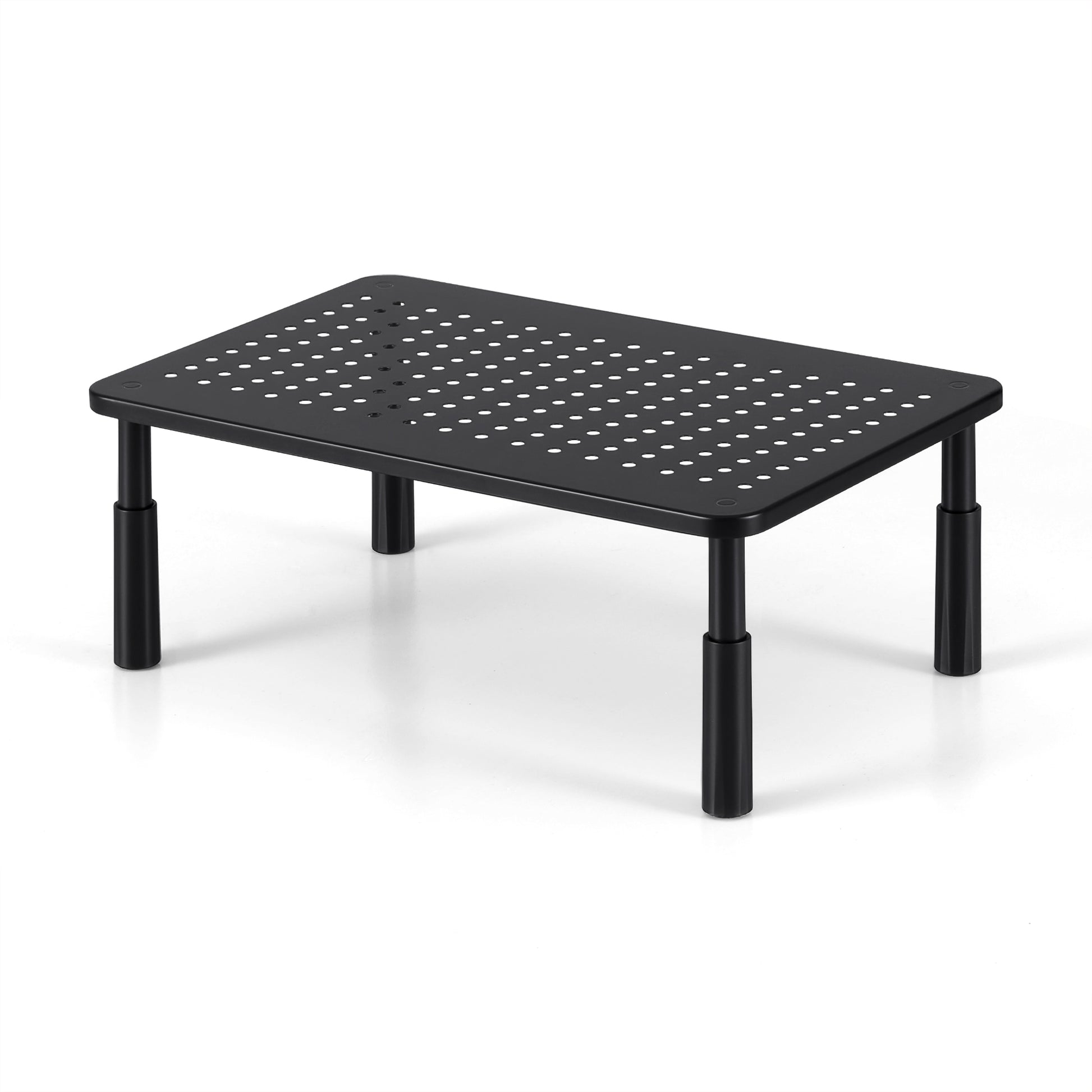 Artiss Monitor Stand Adjustable Riser For Computer Monitor And Laptop 3 Height Desk Organizer Black-0