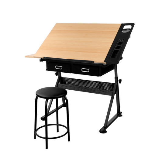 Artiss Drawing Desk Drafting Table-0