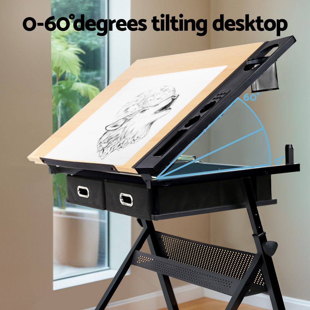 Artiss Drawing Desk Drafting Table-4