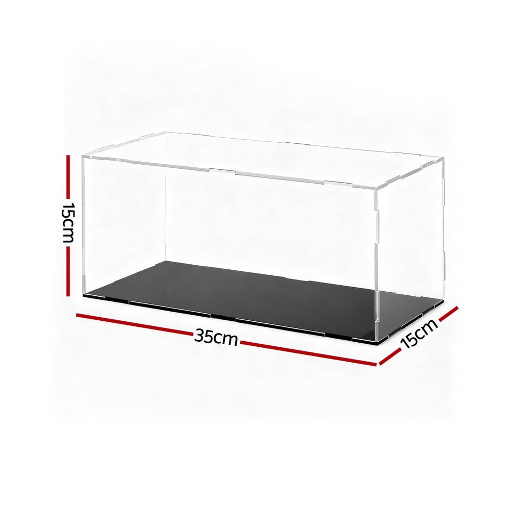 Artiss Clear Acrylic Display Case Dustproof Protection Box For Car Toys 15CM-2
