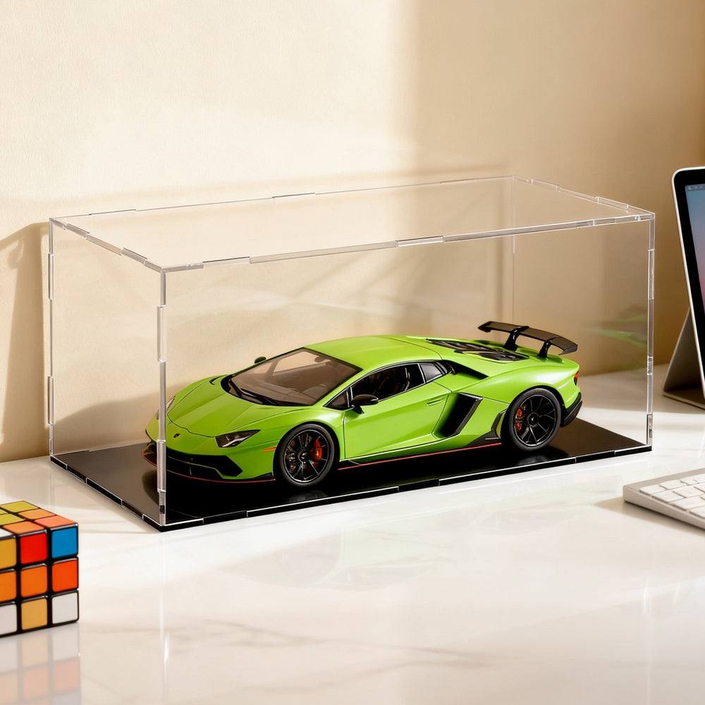 Artiss Clear Acrylic Display Case Dustproof Protection Box For Car Toys 15CM-0