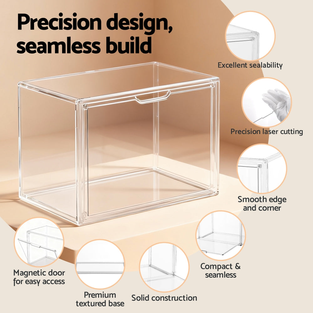 Artiss Clear Acrylic Display Case Dustproof Protection Box For Toys 27CM-4