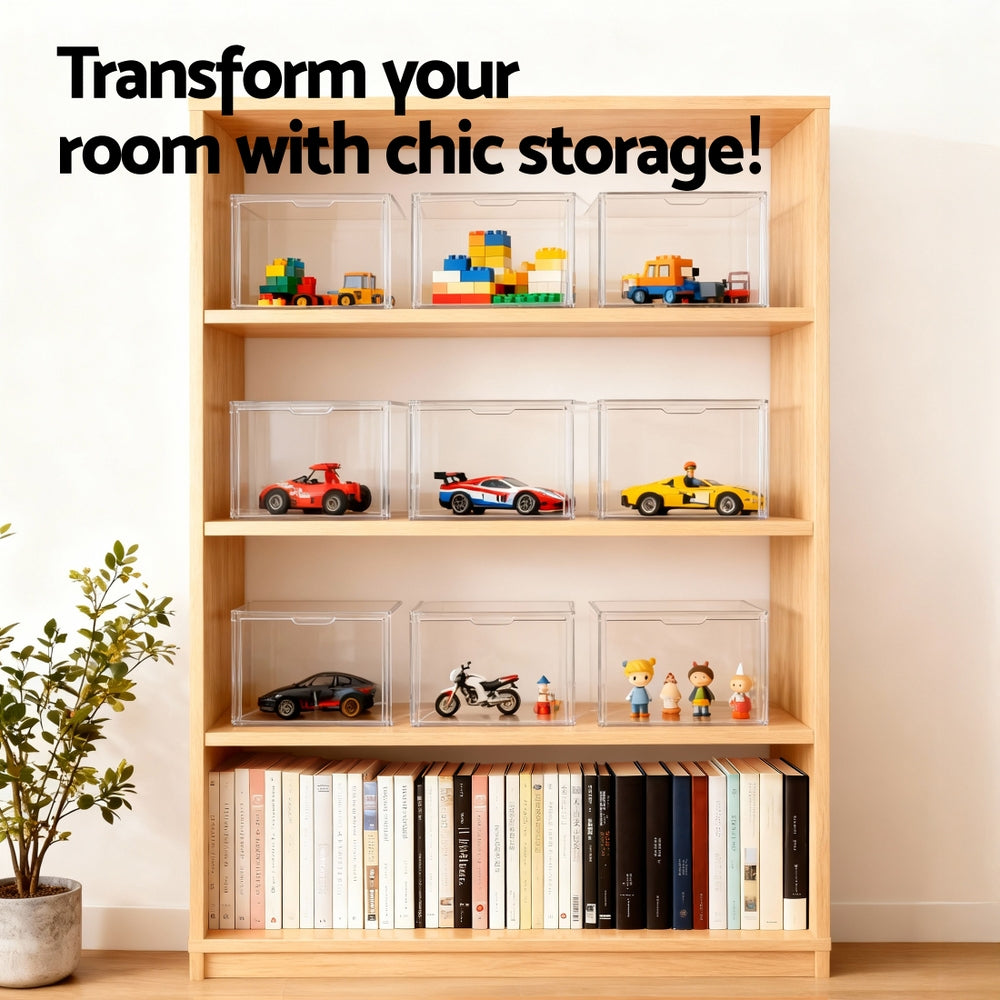 Artiss Clear Acrylic Display Case Dustproof Protection Box For Toys 27CM-7