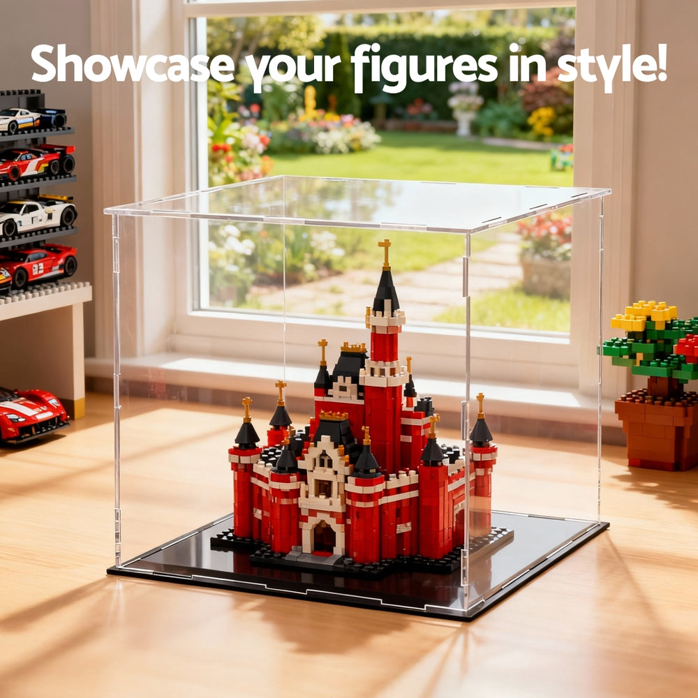 Artiss Clear Acrylic Display Case Dustproof Protection Box For Car Toys 30CM-6