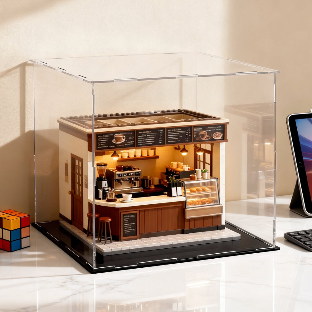 Artiss Clear Acrylic Display Case Dustproof Protection Box For Car Toys 30CM-0