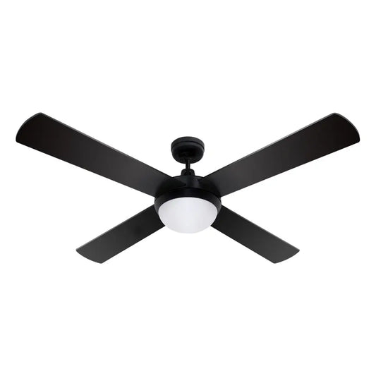 Devanti 52'' Ceiling Fan AC Motor w/Light w/Remote - Black-0