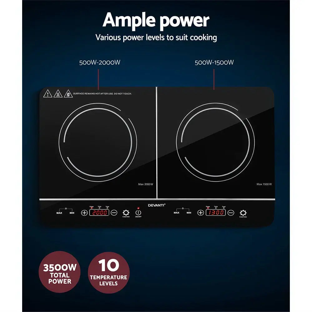 Devanti Induction Cooktop 60cm Portable Cooker-4